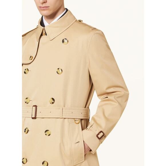 Burberry Burberrys' Trench Coat Kensington Nova Made in England sz 46R VTG Tan - Picture 2 of 16